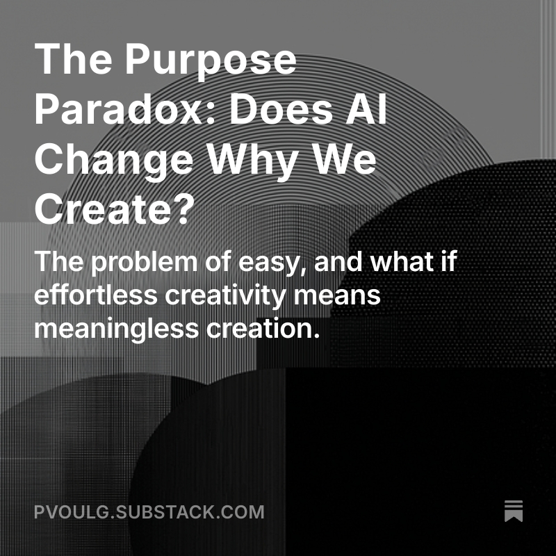 The Purpose Paradox: Does AI Change Why We Create?